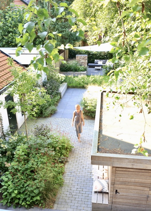 Tuinontwerp stadstuin of kleine tuin met tuinkamers